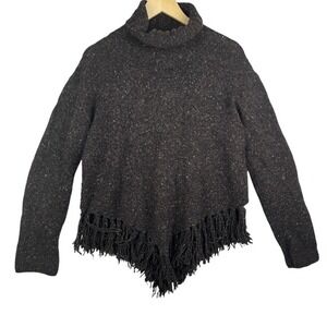 Christopher Fischer Cashmere‎ Wool Sweater Womens Size Large Rustic Fringe Boho